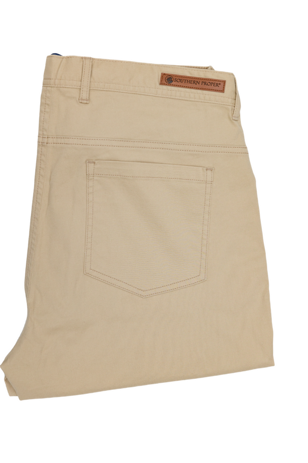 A pair of Needle Creek Five Pocket Pants with a classic straight leg on ...